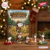 Front view of the Peanuts Snoopy Beagle Scout 2026 Advent Calendar box with collectible figurines.