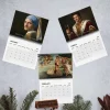 Top view of three pages from the Pedro Pascal Renaissance Masterpieces 2027 Wall Calendar.