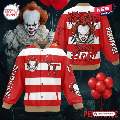 Pennywise Red Balloon Horror Varsity Jacket