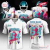Front and back view of a Personalized Coastal Carolina Chanticleers 2026 Football Jersey with 90s geometric graphics.