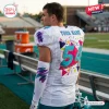 Rear view of the Personalized Coastal Carolina Chanticleers 2026 Football Jersey on a player at a stadium.