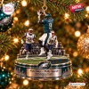 Philadelphia Eagles Nick Foles Philly Special Ornament hanging on a Christmas tree.