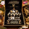 Close-up of the Pittsburgh Penguins 2025 Farewell Tour Ornament inside a black display box.