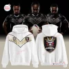 Front and back view of the PNG Chiefs limited edition white hoodie featuring team graphics.