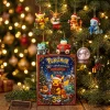 Front view of Pokémon 30th Anniversary 2026 Advent Calendar box displayed with hanging holiday ornaments.