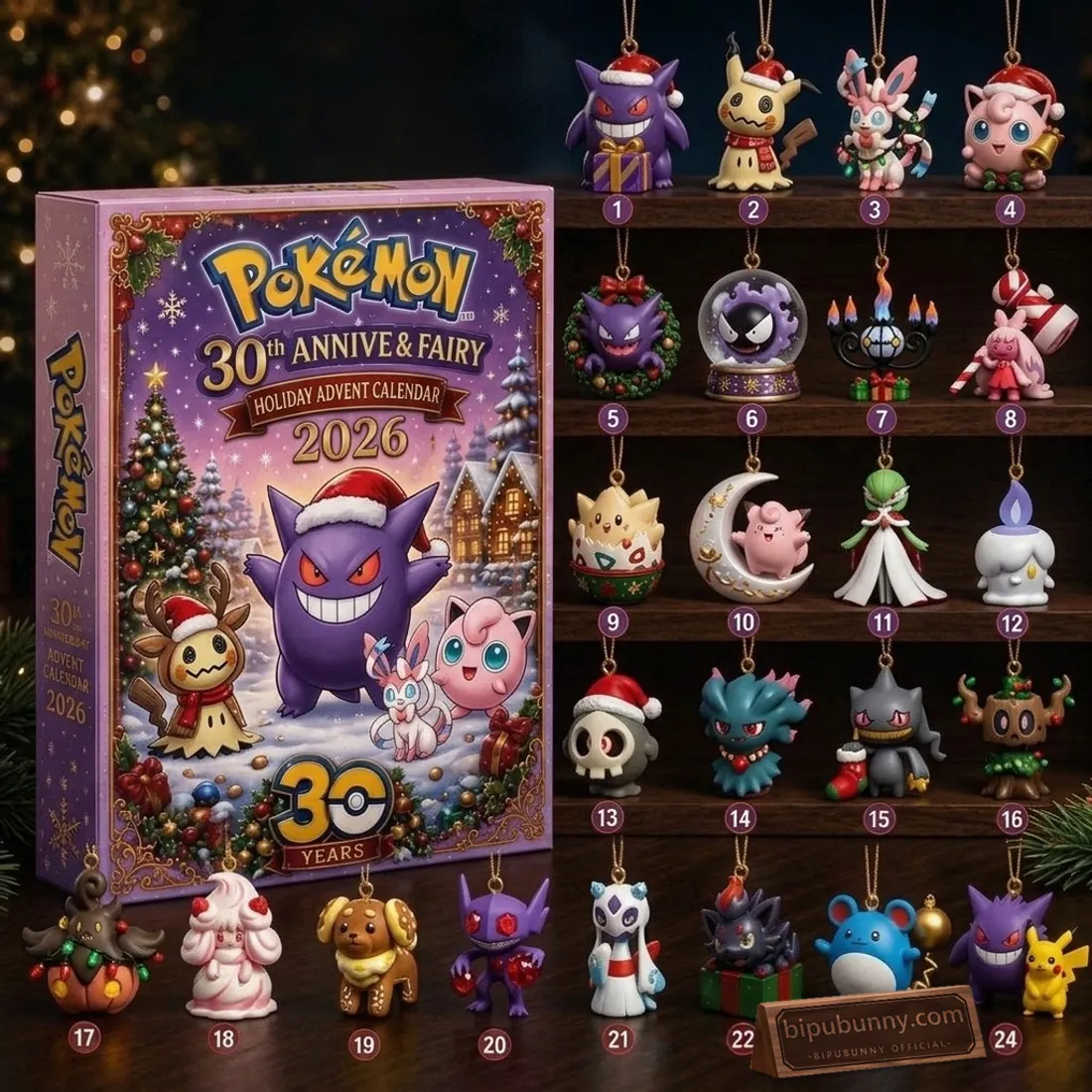 Pokémon 30th Anniversary Gengar & Mimikyu Ghost-Fairy Holiday 2026 Advent Calendar Pokémon 30th Anniversary Gengar & Mimikyu Ghost-Fairy Holiday 2026 Advent Calendar