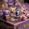 Close-up view of holiday figures including Gengar and Mimikyu for the advent calendar.