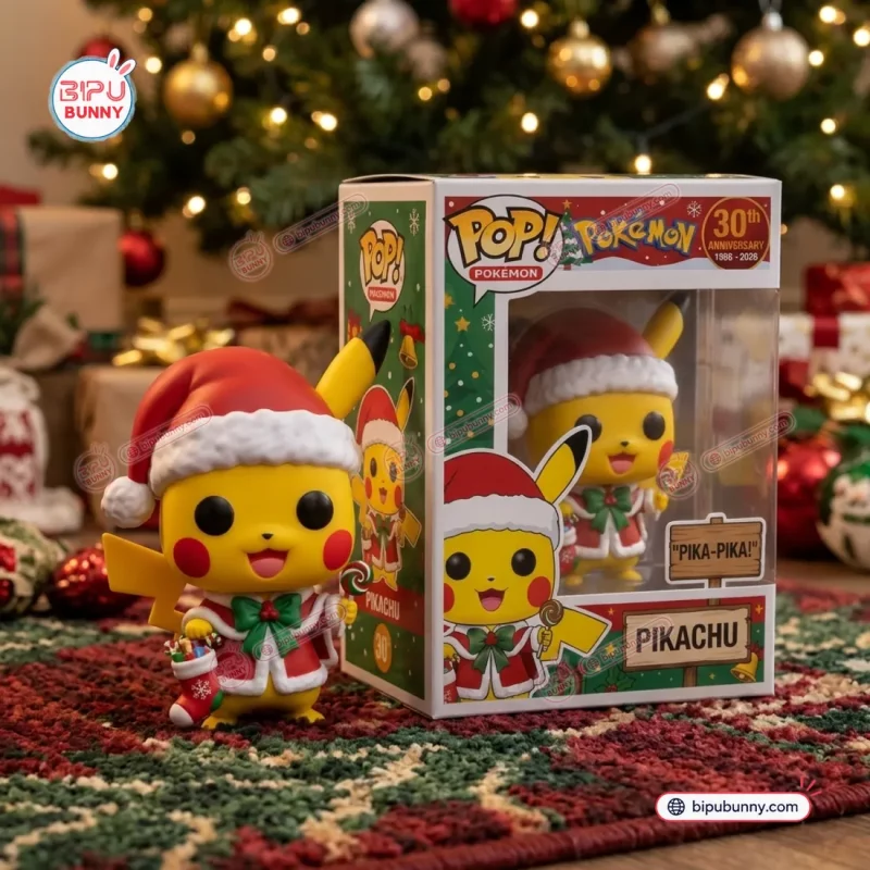 Pokémon Pikachu Christmas Vinyl Figure | 30th Anniversary
