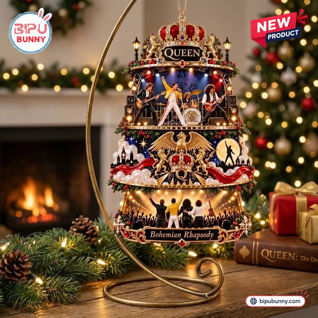 Queen Bohemian Rhapsody Christmas Ornament Queen Bohemian Rhapsody Christmas Ornament