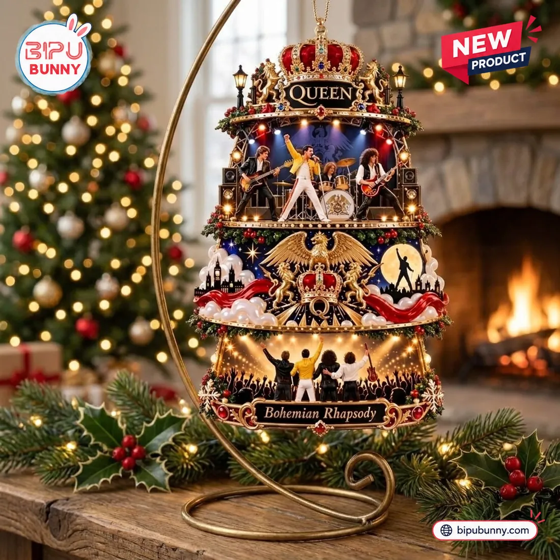 Queen Bohemian Rhapsody Christmas Ornament Queen Bohemian Rhapsody Christmas Ornament