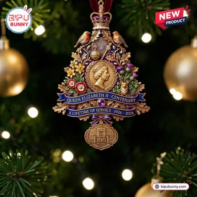 Queen Elizabeth II Centenary Commemorative Christmas Ornament