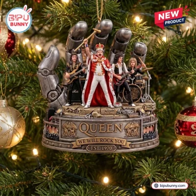 Queen We Will Rock You Christmas Ornament
