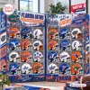 Front view of a Florida Gators mini helmet collector set advent calendar featuring twenty four different football helmets.
