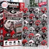 Front view of the Riddell Georgia Bulldogs Mini Helmet Advent Calendar with twenty-four display slots.