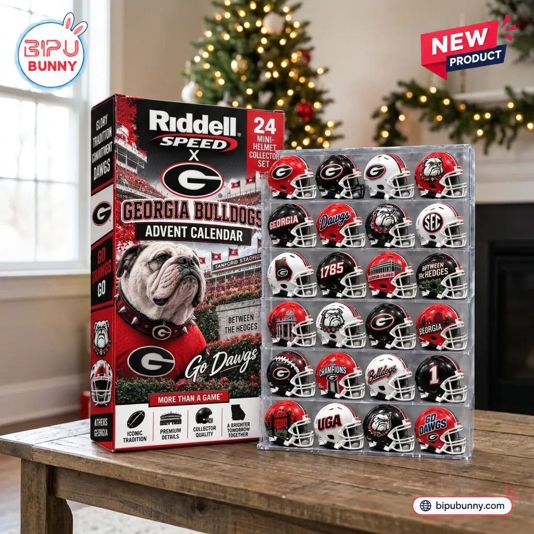 Riddell Georgia Bulldogs Mini Helmet Advent Calendar Riddell Georgia Bulldogs Mini Helmet Advent Calendar