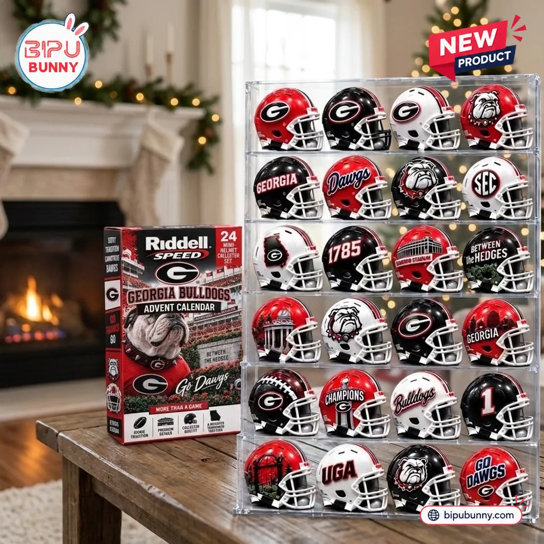 Riddell Georgia Bulldogs Mini Helmet Advent Calendar Riddell Georgia Bulldogs Mini Helmet Advent Calendar