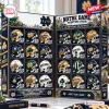 Open Riddell Notre Dame Fighting Irish Mini Helmet Advent Calendar revealing twenty four collector mini helmets inside.