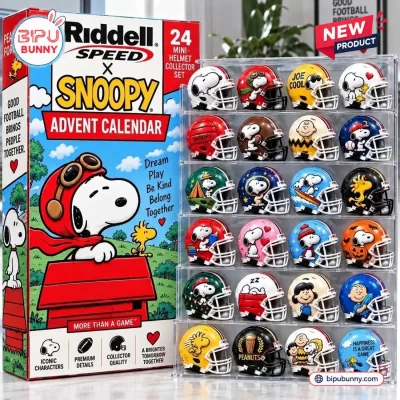 Riddell Snoopy Christmas Mini Helmet Advent Calendar