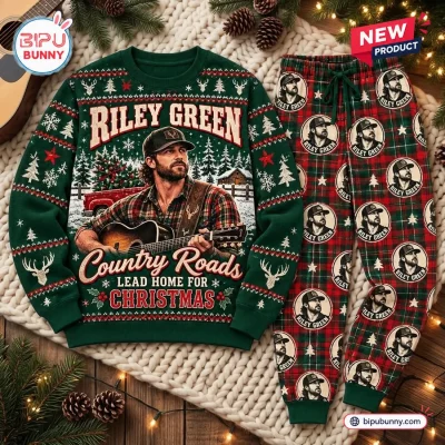 Riley Green Christmas Ugly Sweater and Jogger Pants Set
