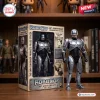 Front view of the Robocop 39th Anniversary Action Figure outside its commemorative packaging box.