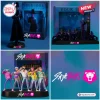 Four panel composite showing Saja Boys Kpop Demon Hunters PVC Toy Figurine in various poses and packaging.