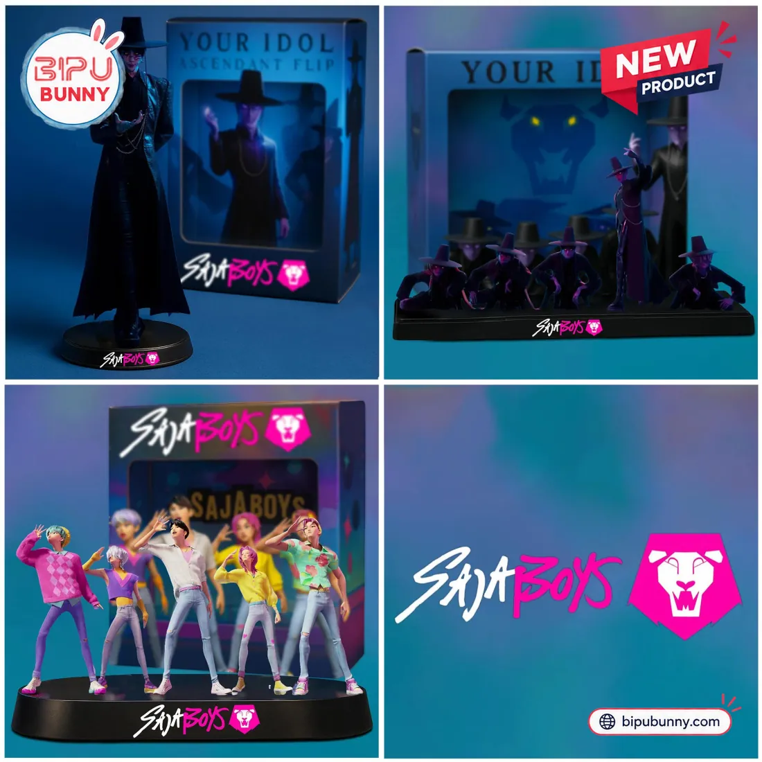 Saja Boys Kpop Demon Hunters PVC Toy Figurine Saja Boys Kpop Demon Hunters PVC Toy Figurine