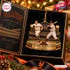 Front view of San Francisco Giants Bobby Thomson Ornament in a decorative box.