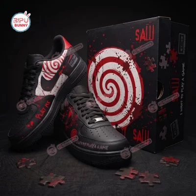 Saw Horror Movie Spiral Air Force 1 Sneakers