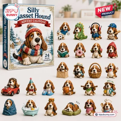 Silly Basset Hound Advent Calendar