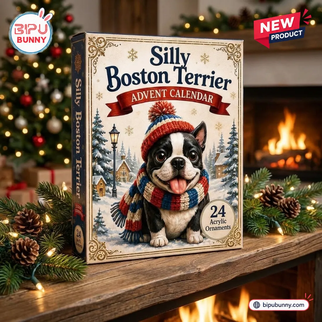 Silly Boston Terrier Advent Calendar Silly Boston Terrier Advent Calendar