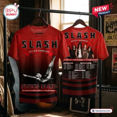 Slash Flying Blind World Tour 2027 Red Shirt