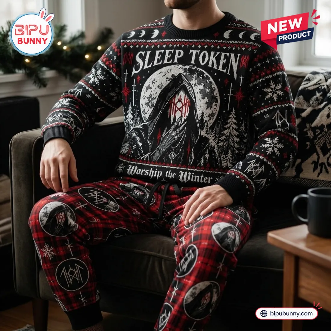 Sleep Token Worship The Winter Ugly Christmas Sweater Sleep Token Worship The Winter Ugly Christmas Sweater