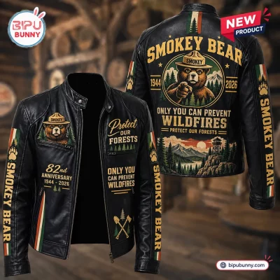 Smokey Bear 82nd Anniversary Leather Jacket