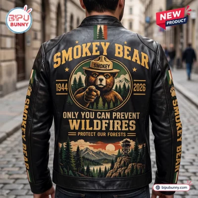 Smokey Bear 82nd Anniversary Leather Jacket
