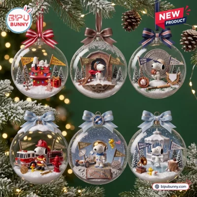 Snoopy Happy Holidays Snow Globe Ornament
