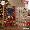 Front view of the Snoopy Peanuts Gang 2026 Advent Calendar with box and pendant set.