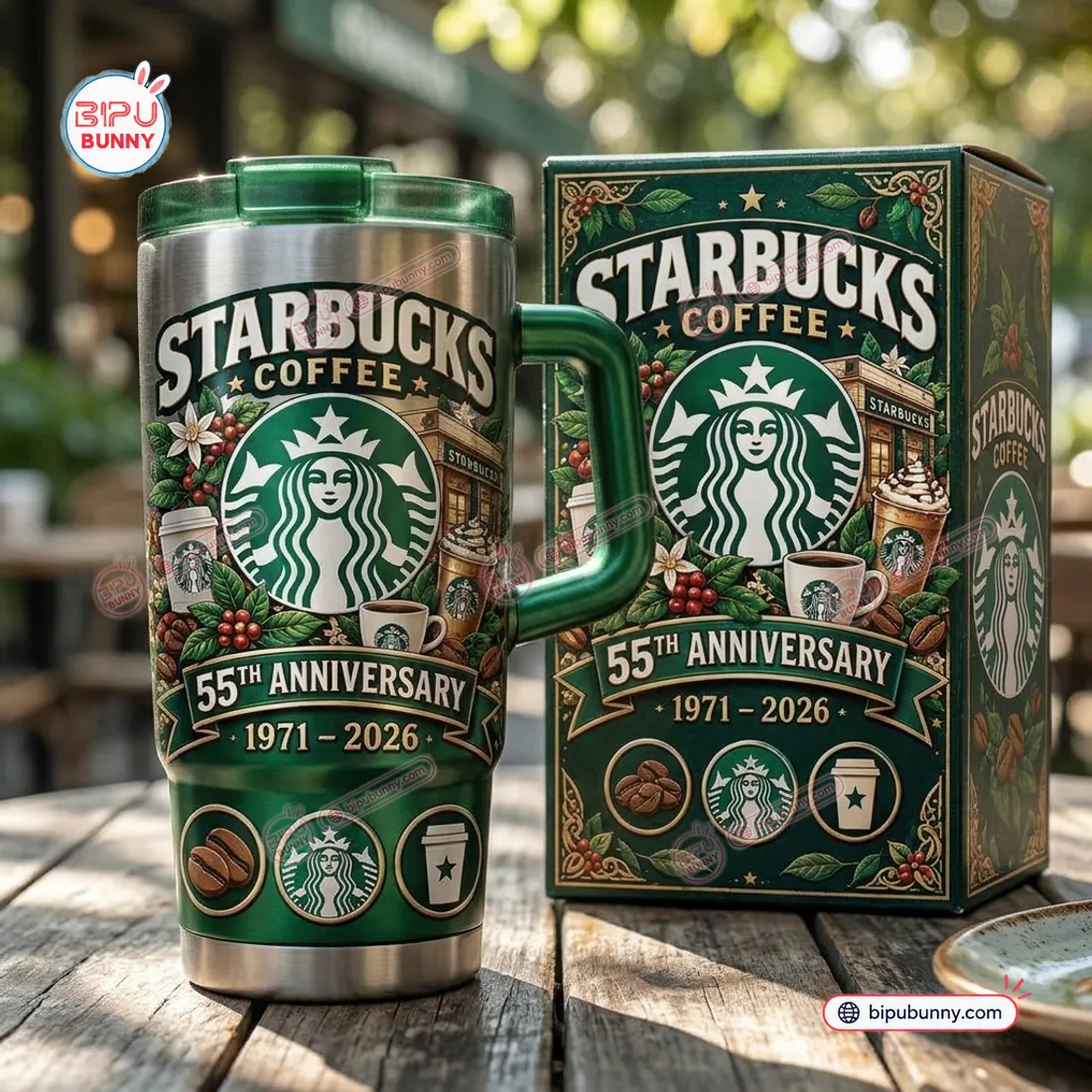 Starbucks 55th Anniversary 1971 – 2026 Handle Tumbler Starbucks 55th Anniversary 1971 – 2026 Handle Tumbler