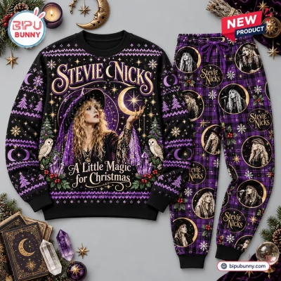 Stevie Nicks Christmas Celestial Sweater and Jogger Set