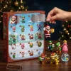 Front view of the Super Mario Bros. 40th Anniversary Mushroom Kingdom 2026 Advent Calendar with open daily compartments.