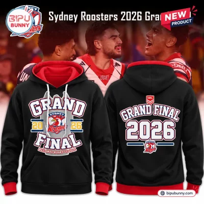 Sydney Roosters 2026 Grand Final Black Hoodie