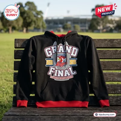 Sydney Roosters 2026 Grand Final Black Hoodie
