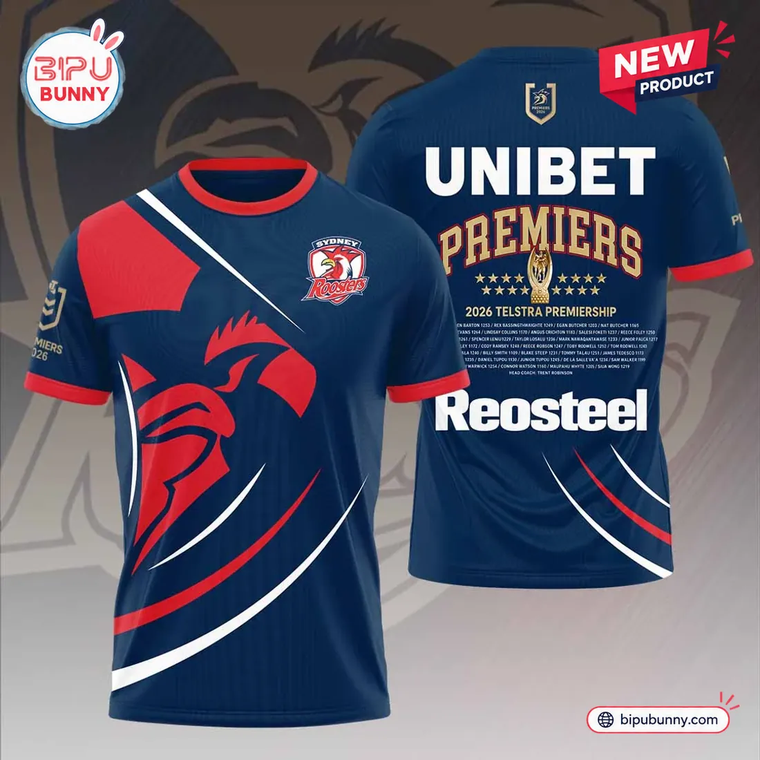 Sydney Roosters 2026 Premiers Hoodie Sydney Roosters 2026 Premiers Hoodie