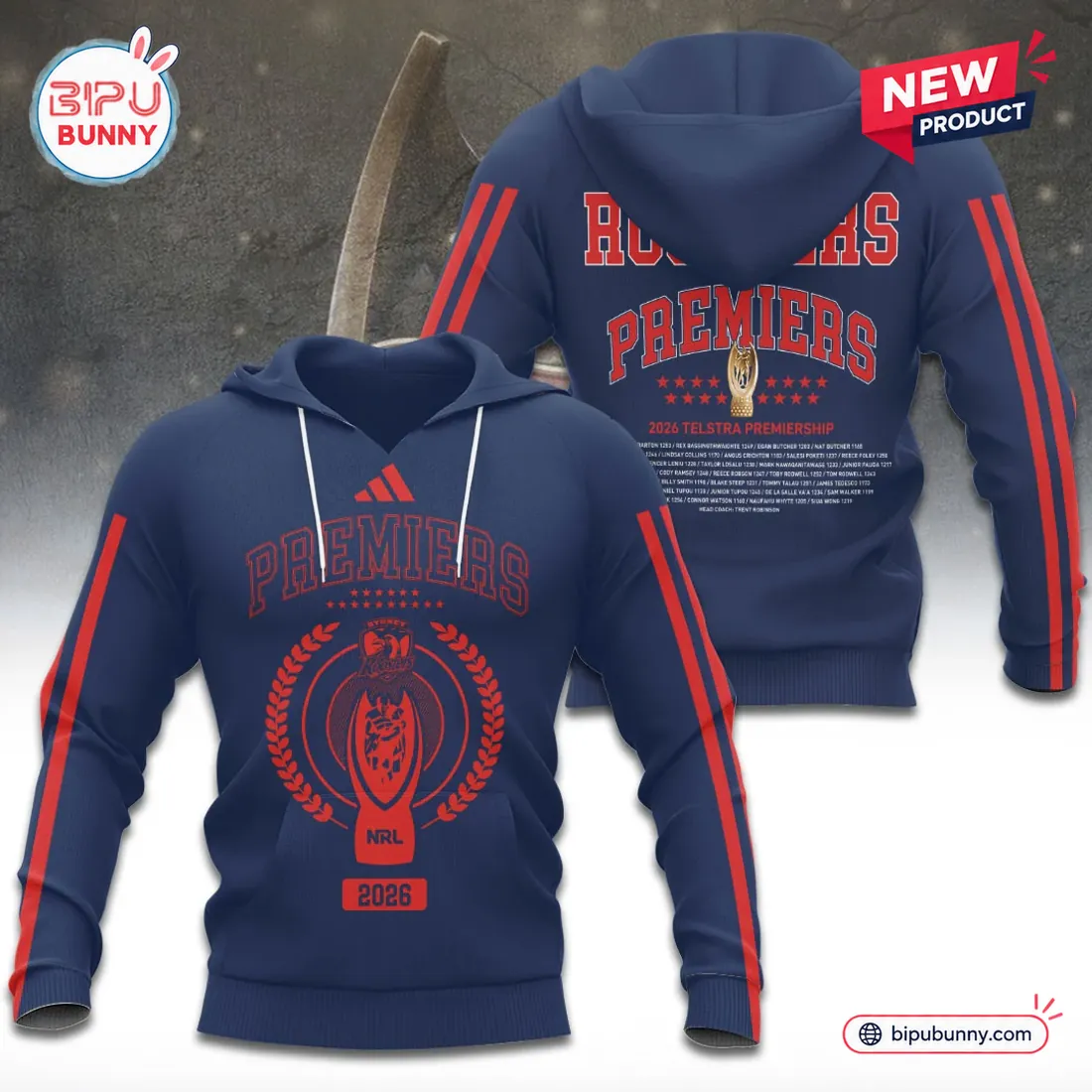 Sydney Roosters 2026 Premiers Rugby Shirt Sydney Roosters 2026 Premiers Rugby Shirt