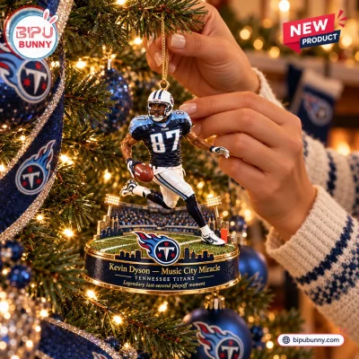 Tennessee Titans Music City Miracle Christmas Ornament