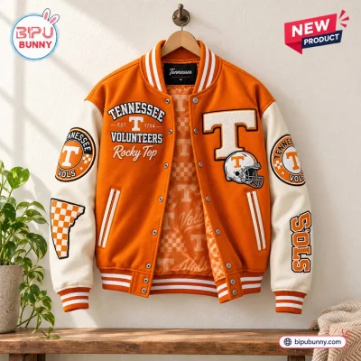 Tennessee Volunteers Chenille Patch Varsity Baseball Jacket