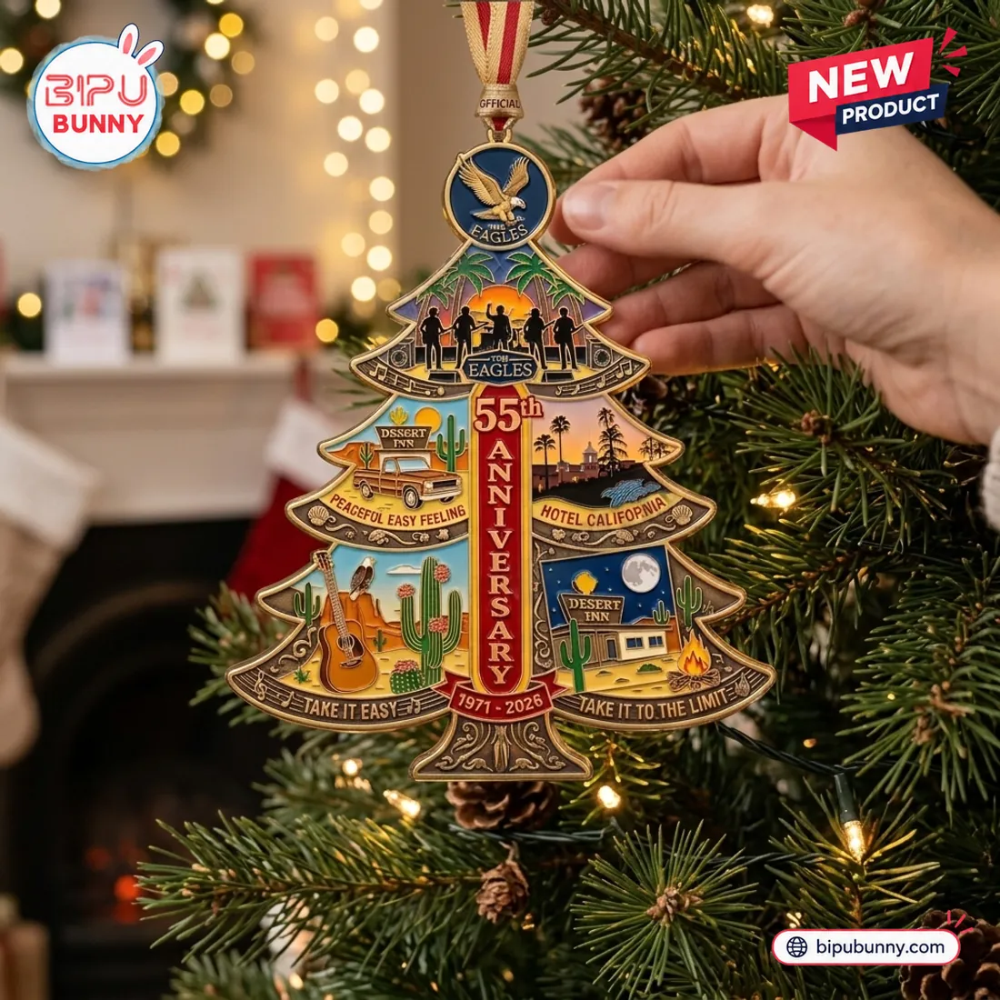 The Eagles 55th Anniversary Christmas Ornament The Eagles 55th Anniversary Christmas Ornament