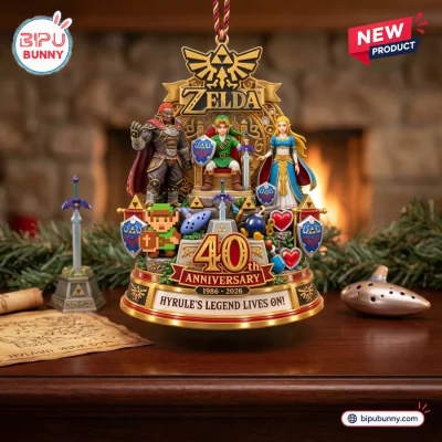 The Legend of Zelda 40th Anniversary 1986-2026 Ornament