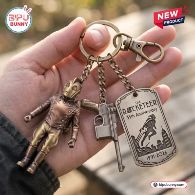 The Rocketeer 35th Anniversary Keychain