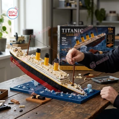 Titanic Sinking Ship Model Building Block Set