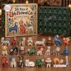 Front view of an Ugly Medieval Cats Advent Calendar with 24 numbered drawers and 24 cat figurines.